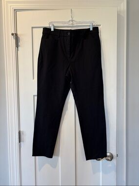 NWT Ann Taylor LOFT Black Cotton Rayon Stretch Dress Pants 12 Curvy